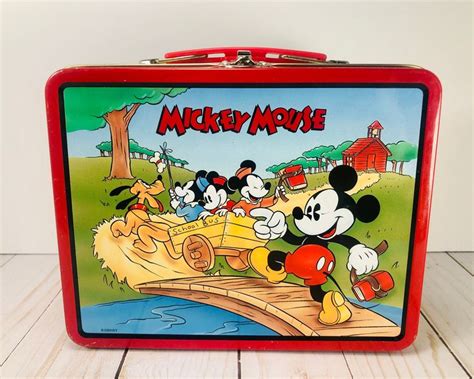 mickey mouse metal lunch box|mickey mouse lunch box value.